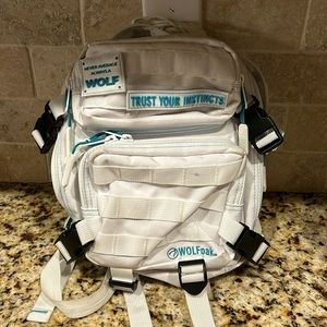 Wolfpak limited edition white and Tiffany blue mini bag